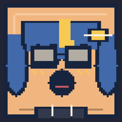 square face with wispy bangs, sunglasses, bandage sticker, and hoodie